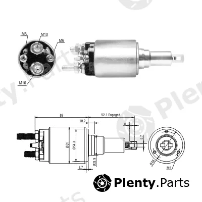 Hoffer 46290 — Solenoid Switch, starter