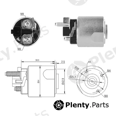 Hoffer 46224 — Solenoid Switch, starter