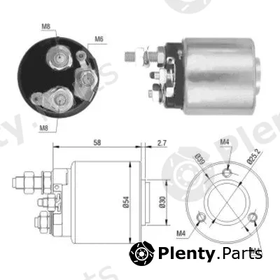 Hoffer 46008 — Solenoid Switch, starter