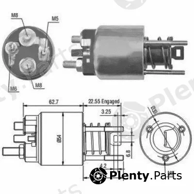 Hoffer 46080 — Solenoid Switch, starter