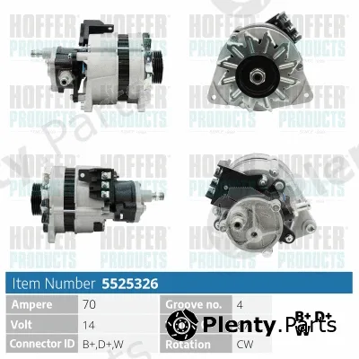 Hoffer H5525326 — Alternator
