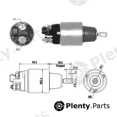Hoffer 46265 — Solenoid Switch, starter