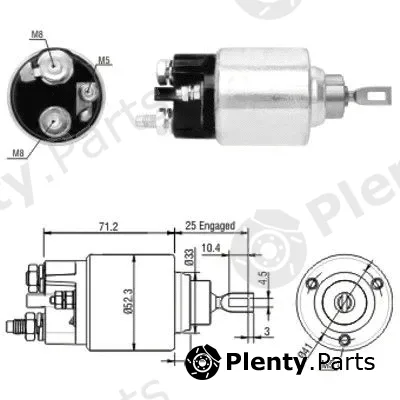 Hoffer 46154 — Solenoid Switch, starter