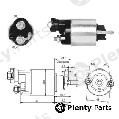 Hoffer 46149 — Solenoid Switch, starter