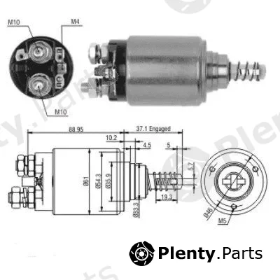Hoffer 46116 — Solenoid Switch, starter