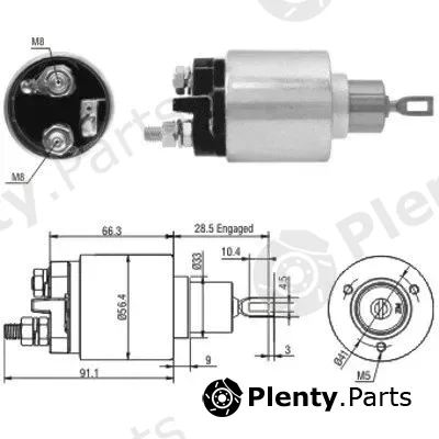 Hoffer 46033 — Solenoid Switch, starter