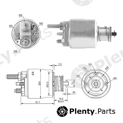 Hoffer 46223 — Solenoid Switch, starter