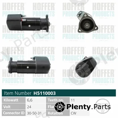 Hoffer H5110003 — Starter
