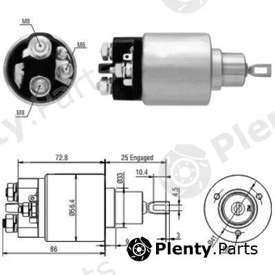Hoffer 46010 — Solenoid Switch, starter