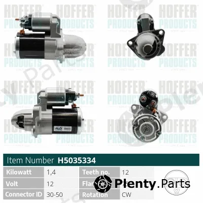 Hoffer H5035334 — Starter