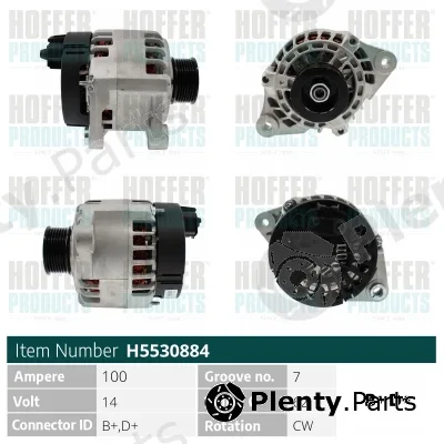 Hoffer H5530884 — Alternator