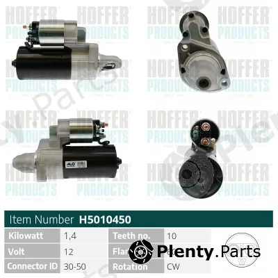 Hoffer H5010450 — Starter