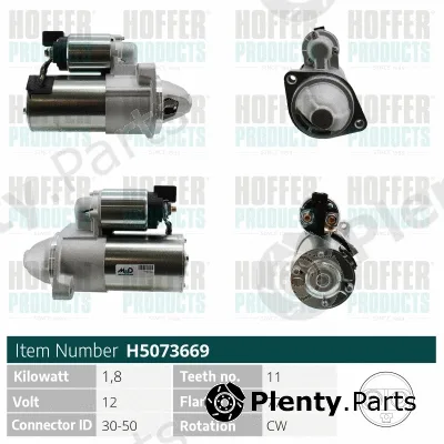 Hoffer H5073669 — Starter