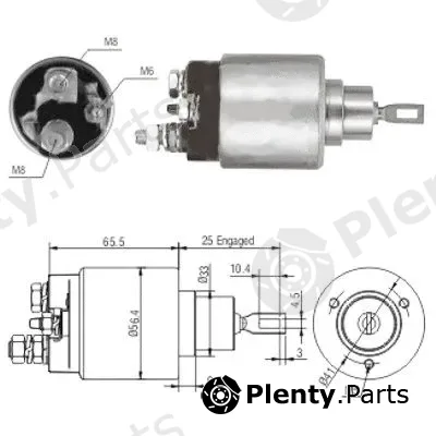 Hoffer 46117 — Solenoid Switch, starter