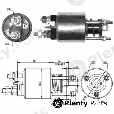 Hoffer 46047 — Solenoid Switch, starter