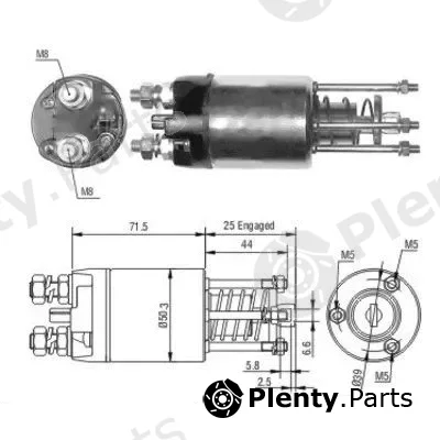 Hoffer 46188 — Solenoid Switch, starter