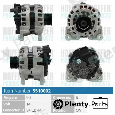 Hoffer H5510002 — Alternator