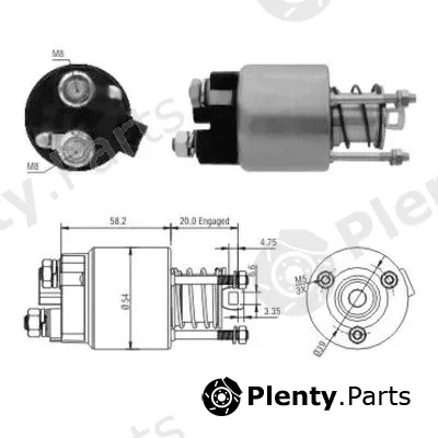 Hoffer 46101 — Solenoid Switch, starter