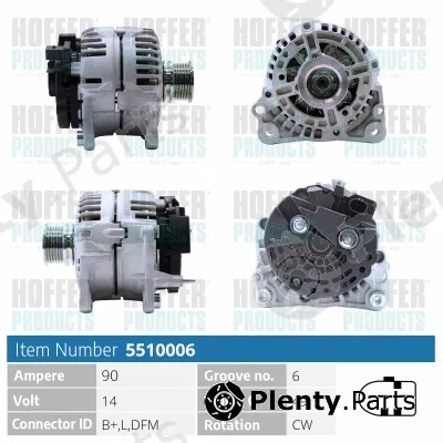 Hoffer H5510006 — Alternator