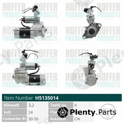 Hoffer H5135014 — Starter