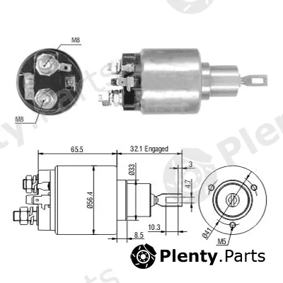 Hoffer 46243 — Solenoid Switch, starter