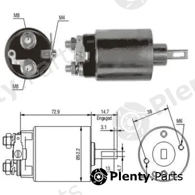 Hoffer 46055 — Solenoid Switch, starter