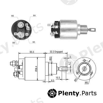 Hoffer 46258 — Solenoid Switch, starter