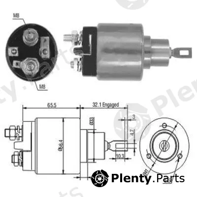 Hoffer 46002 — Solenoid Switch, starter