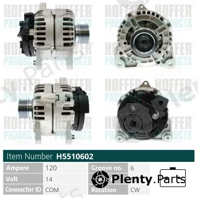 Hoffer H5510602 — Alternator