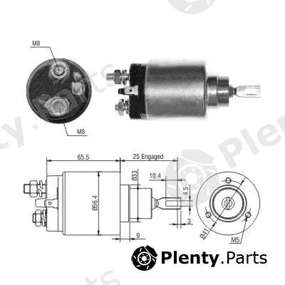 Hoffer 46201 — Solenoid Switch, starter