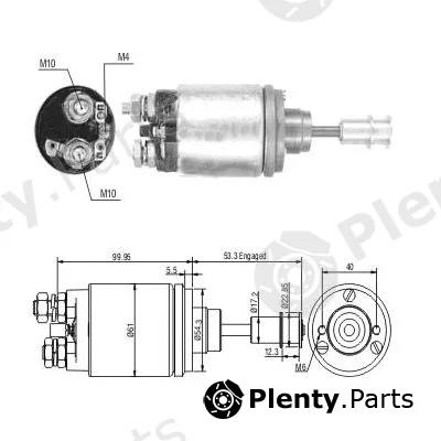 Hoffer 46325 — Solenoid Switch, starter