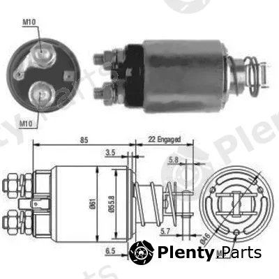 Hoffer 46119 — Solenoid Switch, starter