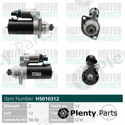 Hoffer H5010312 — Starter