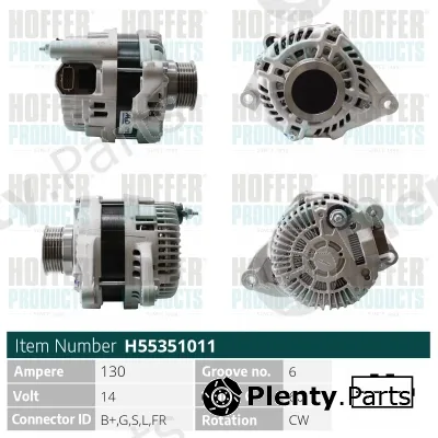 Hoffer H55351011 — Alternator