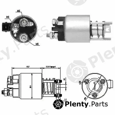 Hoffer 46136 — Solenoid Switch, starter