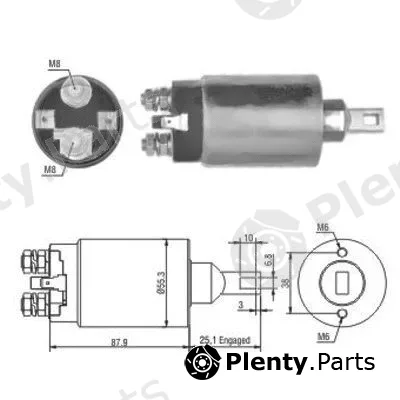 Hoffer 46143 — Solenoid Switch, starter