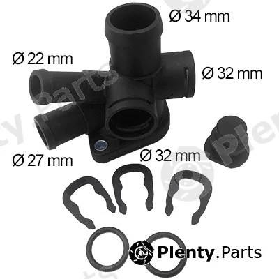 Hoffer 93510 — Coolant Flange