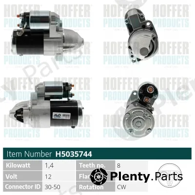 Hoffer H5035744 — Starter