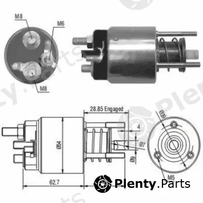 Hoffer 46050 — Solenoid Switch, starter