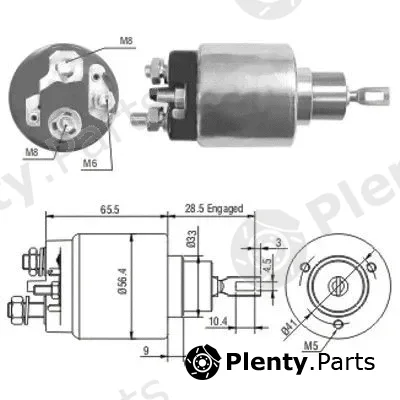 Hoffer 46072 — Solenoid Switch, starter
