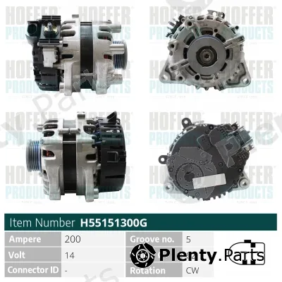 Hoffer H55151300G — Alternator