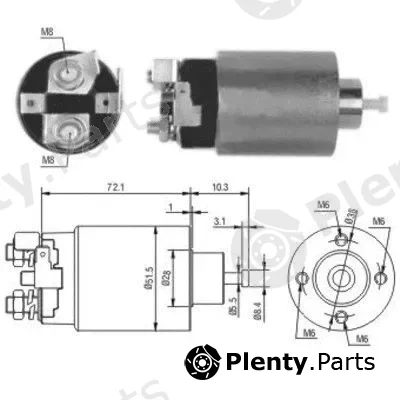 Hoffer 46162 — Solenoid Switch, starter