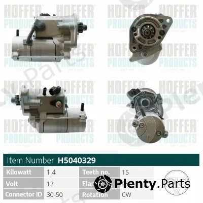 Hoffer H5040329 — Starter
