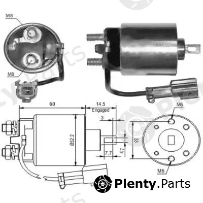 Hoffer 46023 — Solenoid Switch, starter