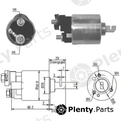 Hoffer 46052 — Solenoid Switch, starter