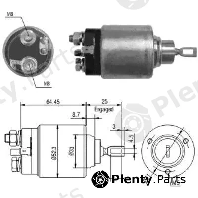Hoffer 46041 — Solenoid Switch, starter
