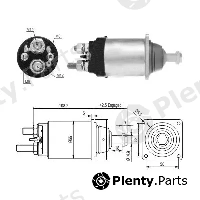 Hoffer 46254 — Solenoid Switch, starter