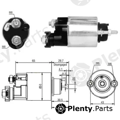Hoffer 46163 — Solenoid Switch, starter