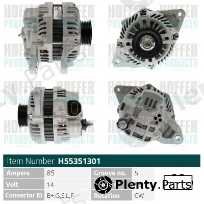 Hoffer H55351301 — Alternator