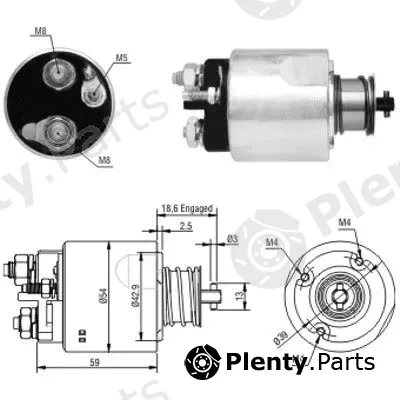 Hoffer 46176 — Solenoid Switch, starter